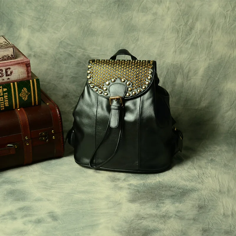 

KZNI Famous Brands Luxury bags Women Bags Designer Woman Genuine Leather Backpack Backpacks For Lady  1290