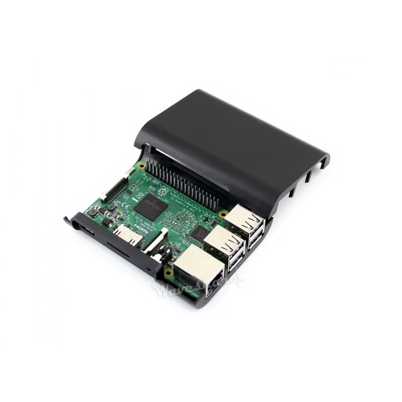 

Original Raspberry Pi 3 Model B with Black Case ARM Cortex-A53 1.2GHz 64-bit quad-core 1GB RAM