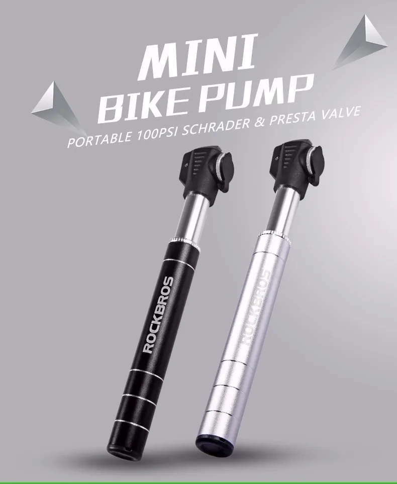 Bomba de bicicleta ROCKBROS mini portátil