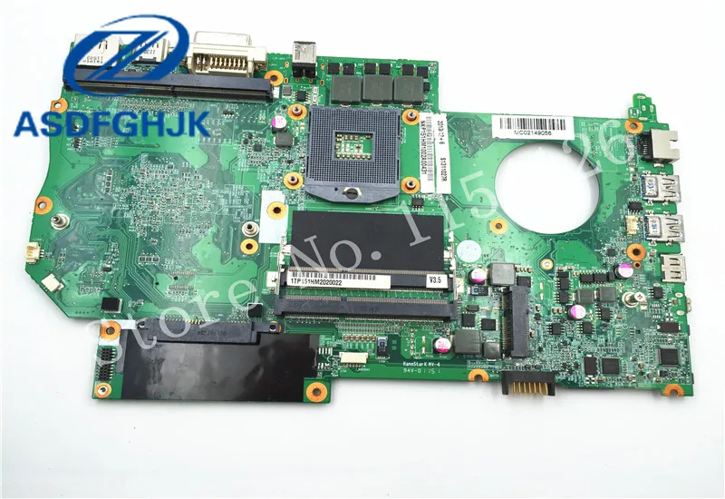 Оптовая продажа 6 71 X5100 D03 материнская плата для ноутбука Clevo P150HM P151HM HM65 DDR3