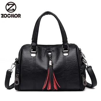 

2019 Women Handbag Leather Women Shoulder Bags Famous Brand Designer Women Messenger Bags Ladies Casual Tote Bags sac a main
