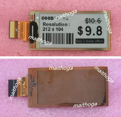 2 13 дюймовый 24PIN гибкий EPD E-INK E-Paper черный белый экран IL0373 Привод IC 212*104 интерфейс SPI |