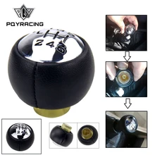 PQY - For PEUGEOT 307 308 3008 407 5008 807 PARTNER B9 TEPEE Gear Shift Knob 6 speed for citron C3 (A51) C4, C4 Picasso GSK80 6 speed car gear shift knob shifter stick head for peugeot 307 308 3008 407 5008 807 partner b9 tepee citroen c3 c4 c8 picasso