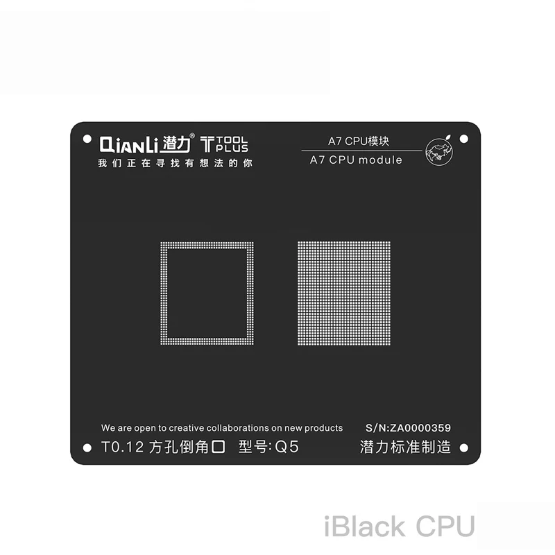 Qianli 3D iBlack BGA cpu набор трафаретов IC чипы материнская плата с технологией шариковых выводов ремонт Сварка шаблон для iPhone XS XR XSMAX X 8 P 8 7 6