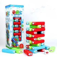 Интересные ламинированные строительные блоки игрушки для детей и взрослых родитель-ребенок интерактивные настольные игры семейная настольная игра Вечерние игры