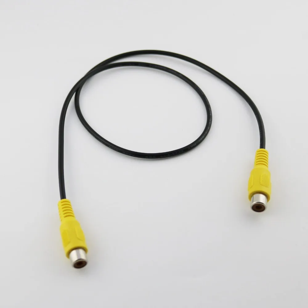 10pcs Yellow Phono RCA Female to Female Audio Video Adapter Extension