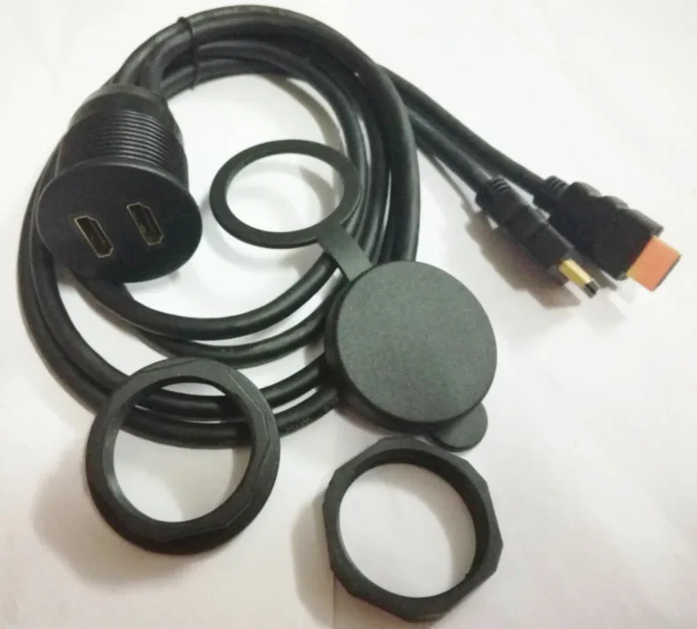 Двойной HDMI AUX панель расширения водонепроницаемый видеокабель для LCD TV/проектора