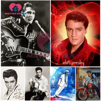

DIY 5d diamond painting Diamond embroidery sale of super star of Elvis Presley and Michael Jackson MJ king Paintings crystals
