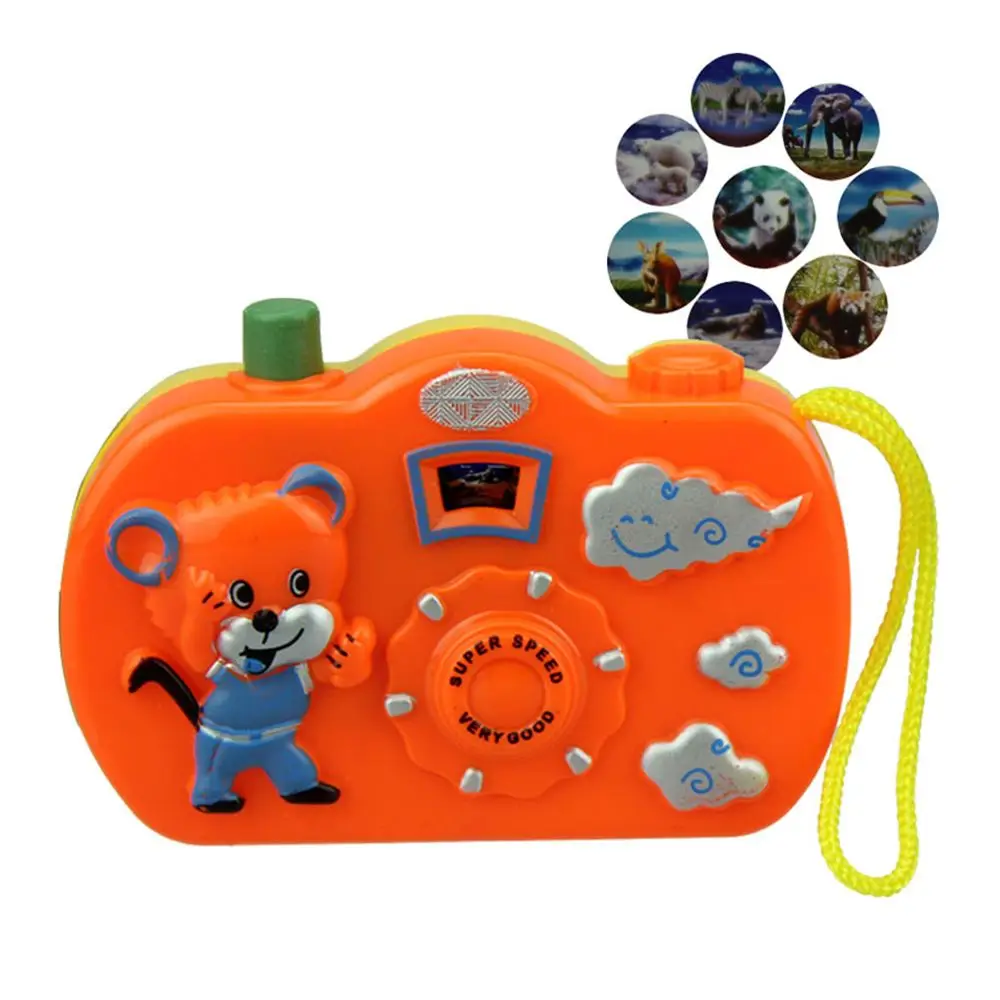 

1Pc Creative Animal Pattern Light Projection Toy Camera Educational Toy Take Photo Children Kid Gift