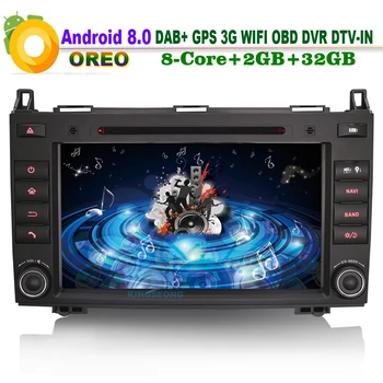 

8-Core 8" Android 8.0 DAB+ GPS Radio WiFi 3G DVD Car CD player Stereo Car Multimedia Player for Mercedes Benz Vito A-Class W169