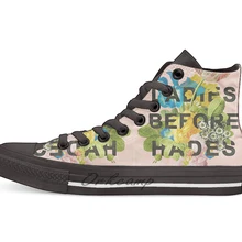 Женская Повседневная Высокая холщовая обувь кеды для дропшиппинг