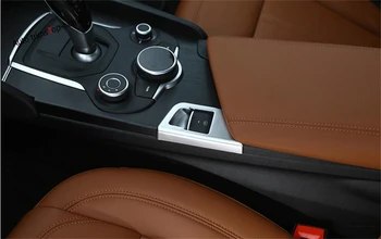 

Yimaautotrims Electric Hand Parking Brake Button Frame Cover Trim Fit For Alfa Romeo Giulia 2016 - 2020 ABS Interior