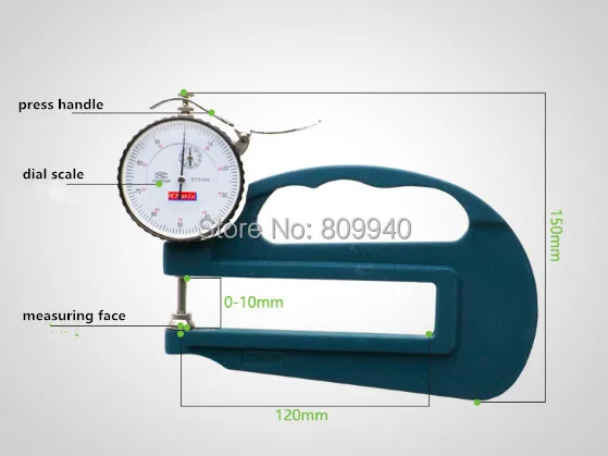 0-10 120 мм Толщиномер глубины глубокий измерительный суппорт 120 мм измеритель толщины кожи горла