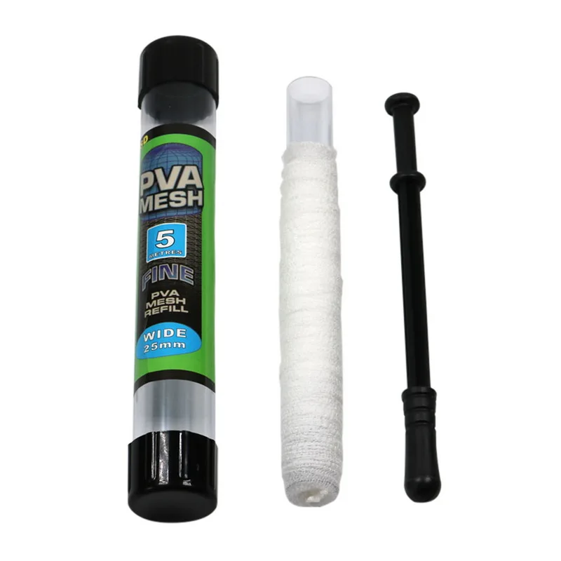 

Hot 5M PVA Soluble Narrow Fishing Network Refill Stocking Bait Bag Protect Fish Net Water-soluble Multifilament Mesh Cartridge