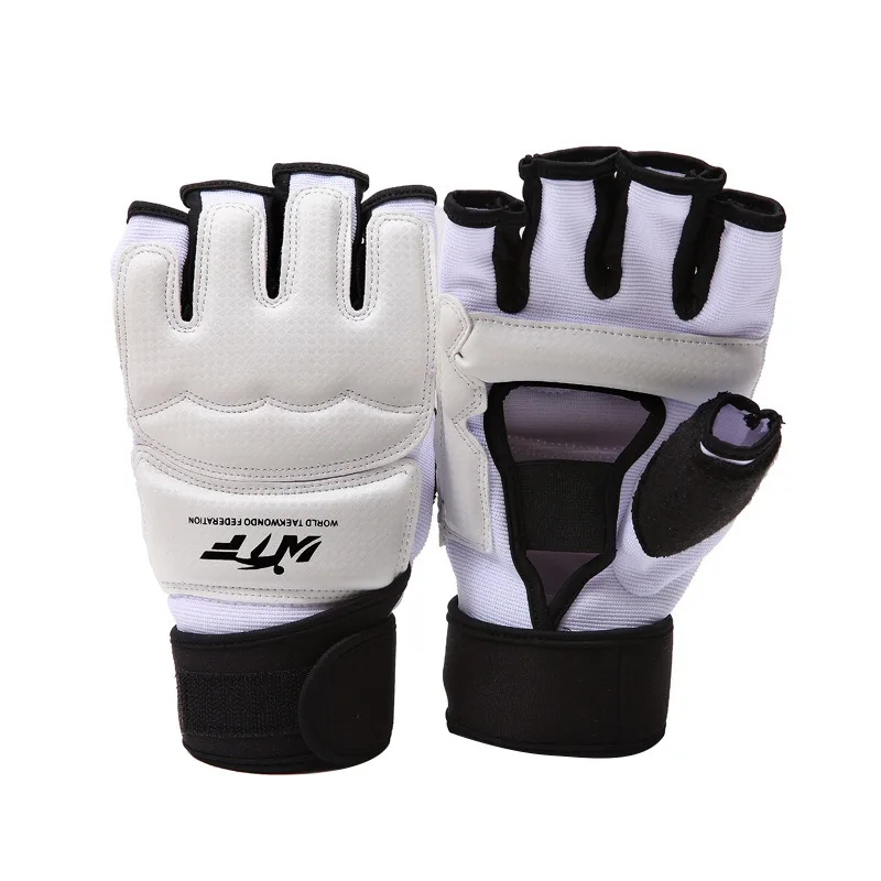 Taekwondo Gloves Sparring Hand Foot Protector Cover Half Finger Boxing Gloves