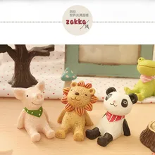 Zakka Аутентичные милые маленькие украшения небесно-полимерный декоративные украшения маленькие животные