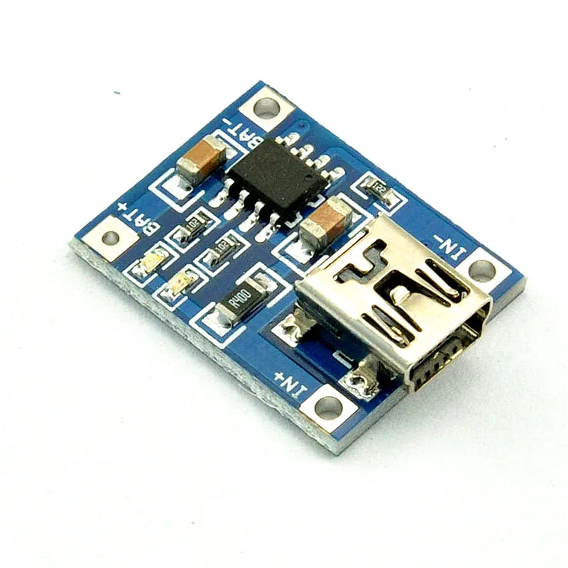 

10PCS 5V TENSTAR ROBOT 1A Micro USB 18650 Lithium Battery Charging Board Charger Module+Protection Dual Functions TP4056