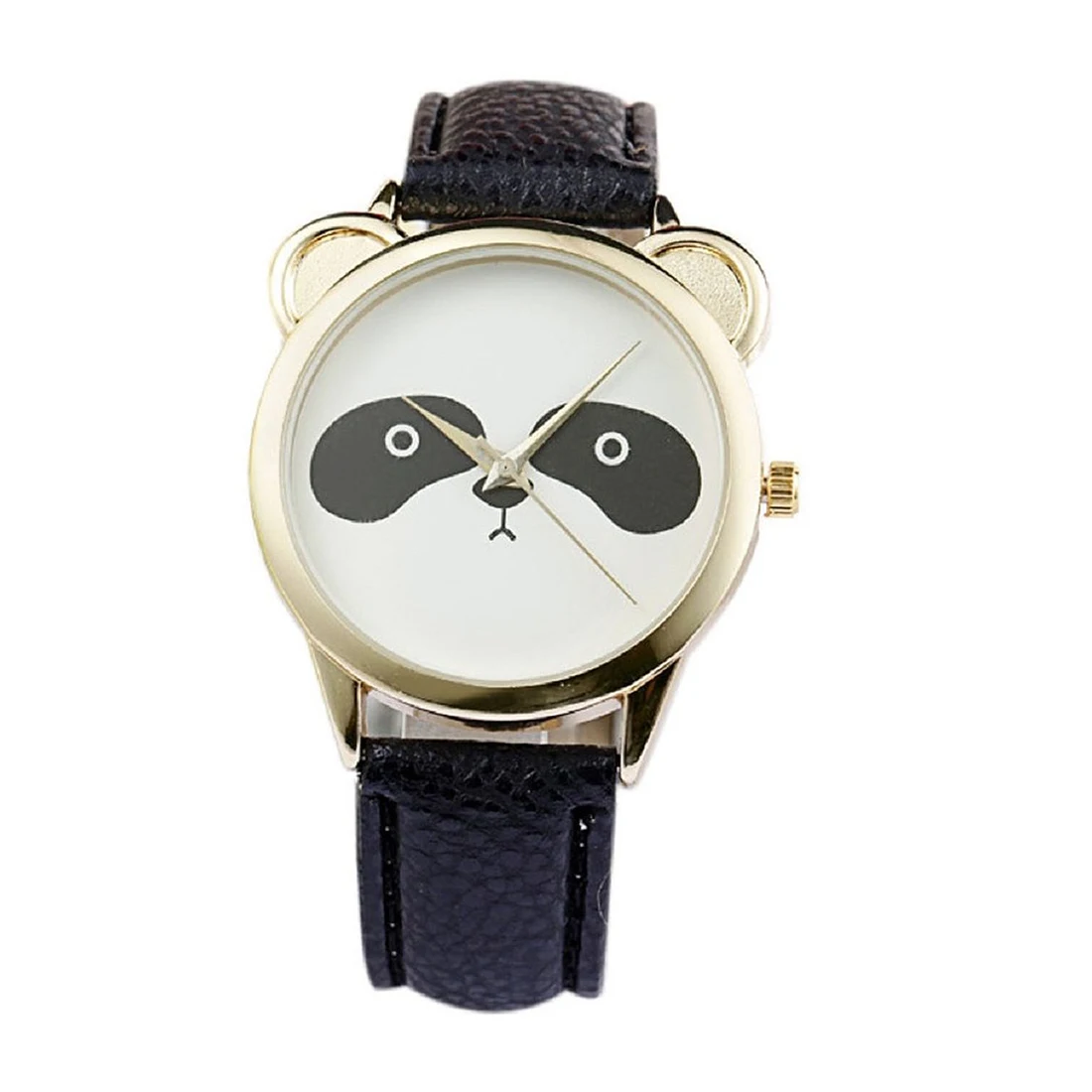 

Practical Fashion Neutral Lovely Panda Face Imitation Leather Watch