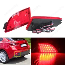 2009-2013 Mazda3Axela Axela BM Axela BL Red LED Rear Bumper Reflector Brake Stop Tail Light(CA241)