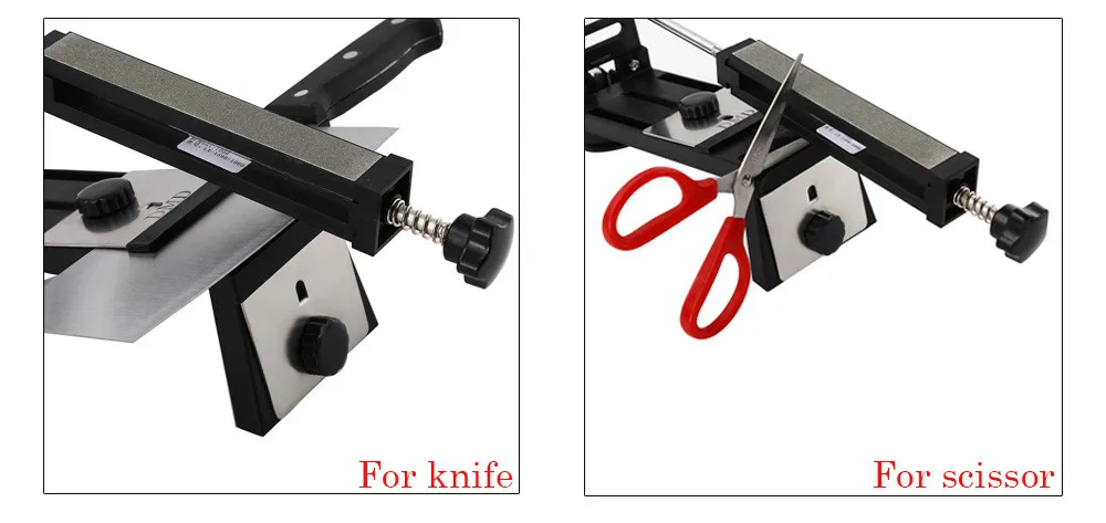 DMD Adjustable Fixed-angle Knife Sharpener with 3 Whetstones Professional Knife Sharpening For Kitchen Knives Scissors Saws13