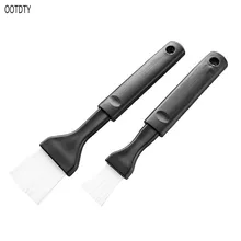 2PCS Durable Portable Barbecue Brush Plastic Handle Nylon Oil Brush Outdoor Kitchen Cooking Baking Tool plastic kitchen cooking oil brush bottle for barbecue frying orange