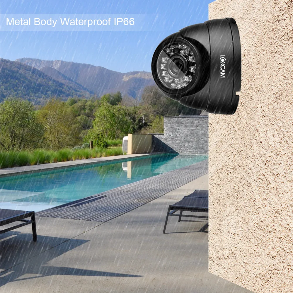 LOXCAM AHD камера CCTV Full 1080P 720P металлическая IP66 безопасности/наружная 2MP