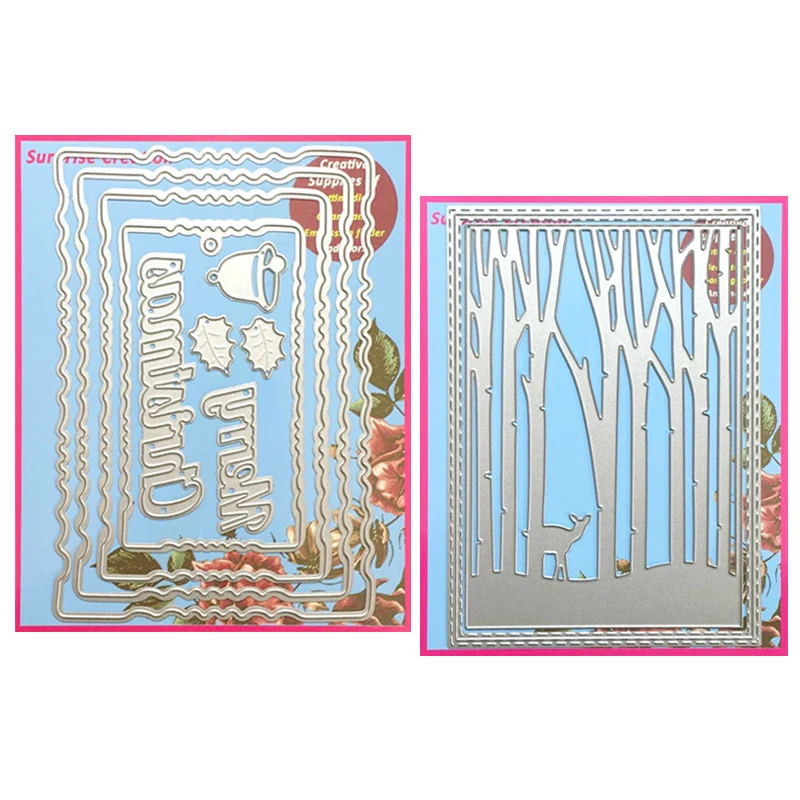 

Surprise Creation 2-Set Combination dies Merry Christmas & Woodland Scene Cardmaking & Scrapbooking