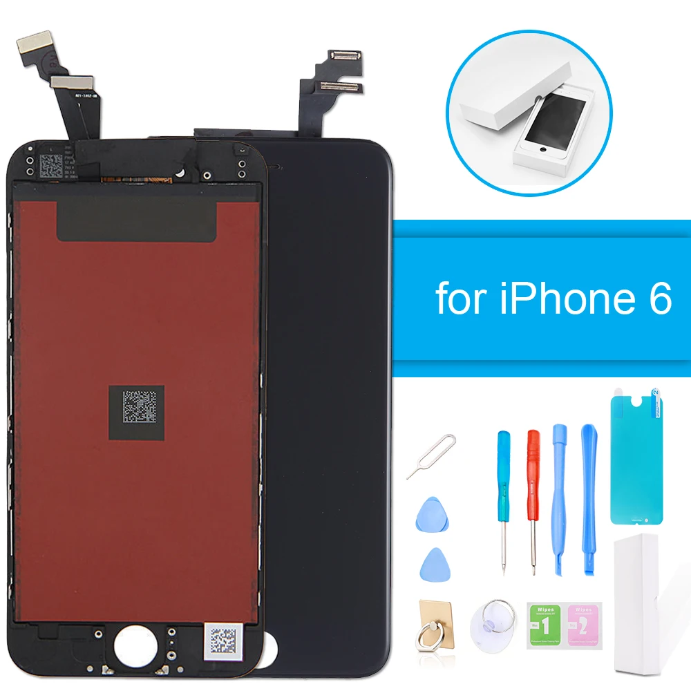 

Luxury Suit LCD Display for iPhone 6 Touch Screen Digitizer Assembly for iPhone 6 Screen Replacement No Dead Pixel +Repair Tools