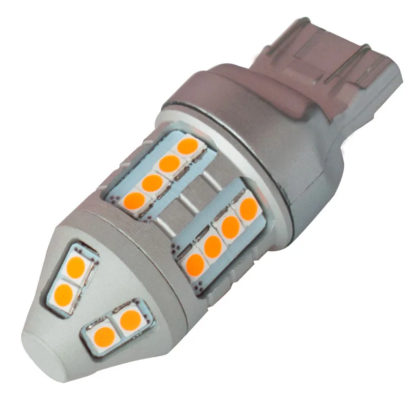 2 шт. Автомобильные светодиодные лампы T20 7443 7515 W21/5 W 30 SMD 3030 21/5 Вт 12 В| |
