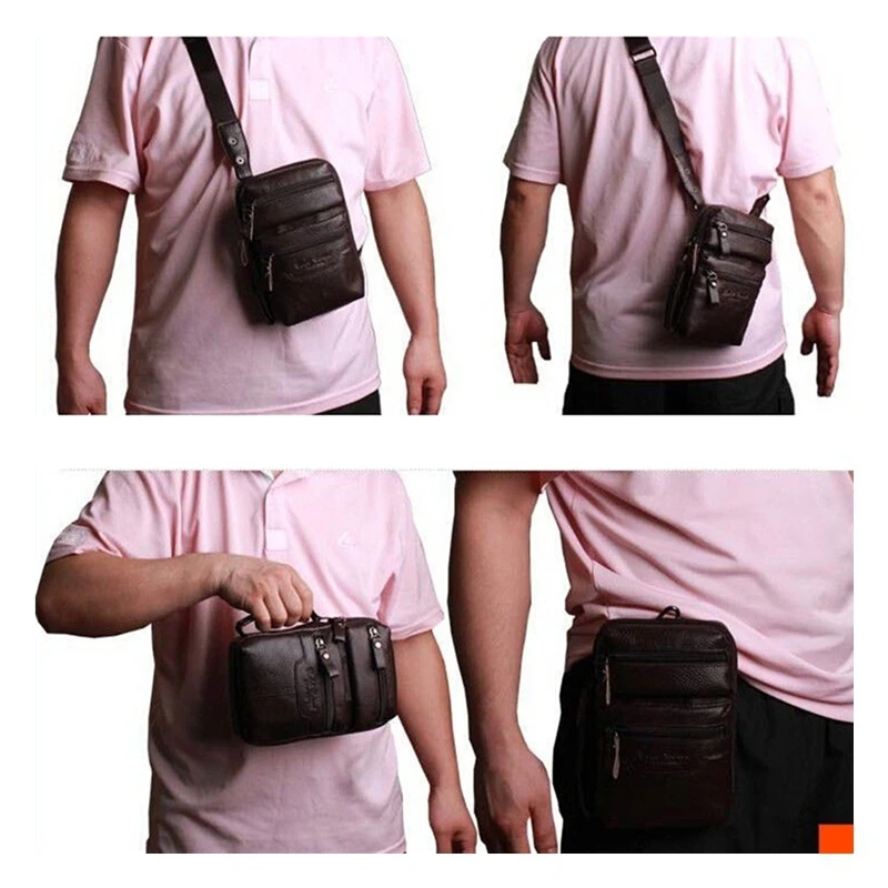 Mini Tablet PC 7 inchs messenger bags men genuine leather cowhide
