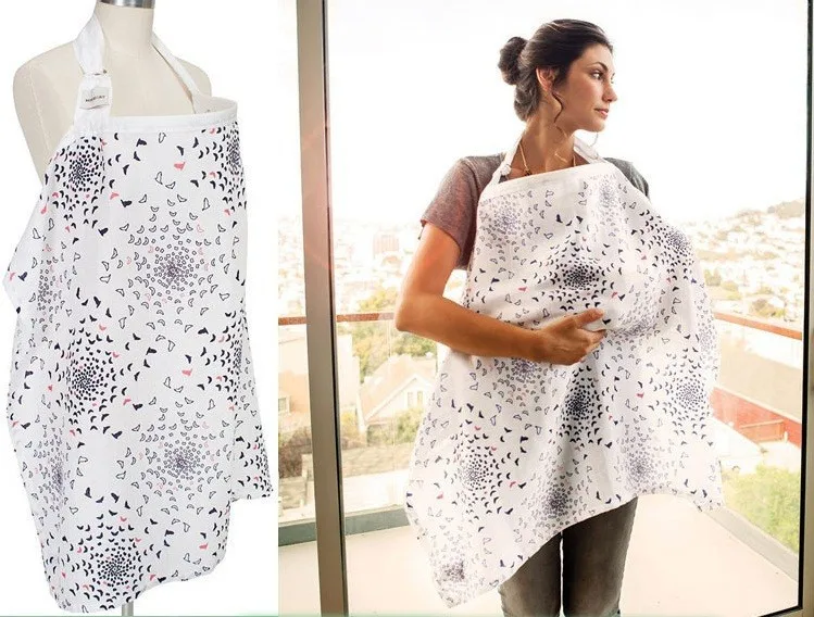 Breathable breastfeeding cover 100%cotton muslin breastfeeding Privacy apron outdoors feeding baby nursing cloth nursing cover