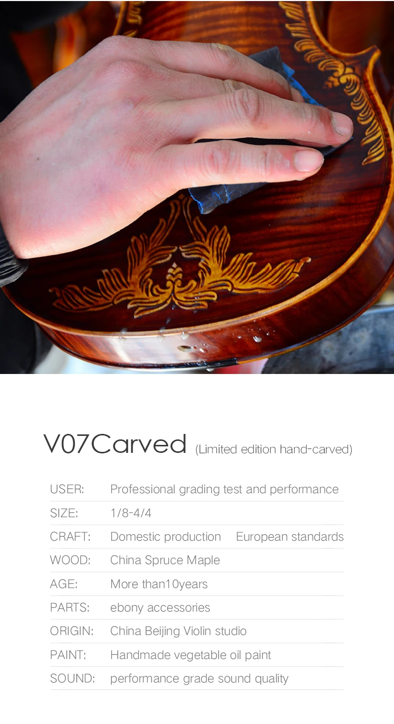 Кристина V07-carved скрипка 4/4 продвинутый итальянский скрипка Ручной Работы Антикварная древесина хвойного дерева, ели Скрипка o музыкальный инструмент, чехол для скрипки, канифоль