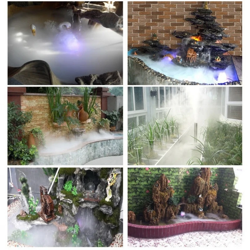 Tenozek 12-LED Ultrasonic Atomizer Mist Fog Maker for Water Fountain Pond Tenozek 12-LED Ultrasonic Atomizer Mist Fog Maker for Water Fountain Pond