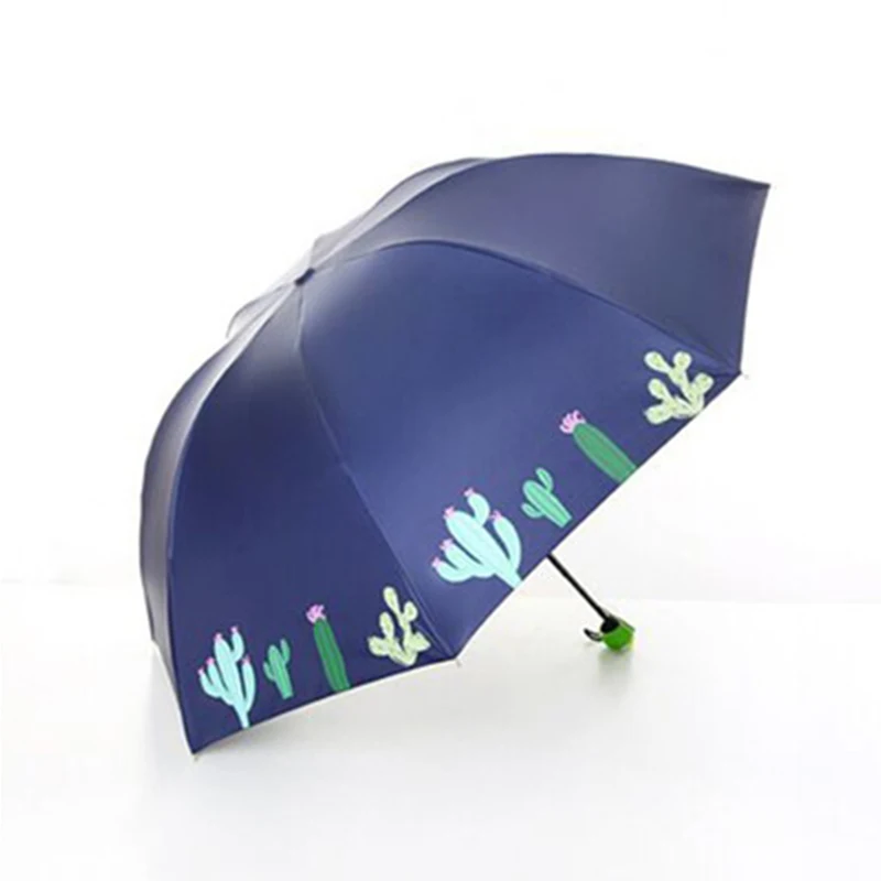 

Cactus is cute, small, fresh, folded, clear umbrella, and covered with ultraviolet rays to prevent sunburn.