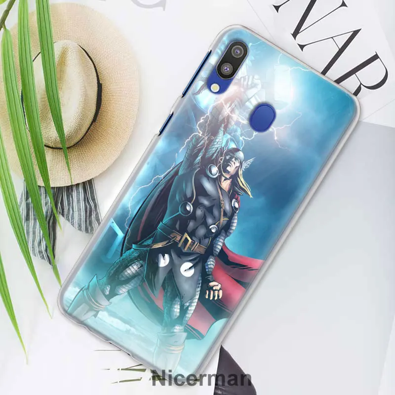 Thor с принтами "Marvel", "Мстители", телефонный чехол s для samsung Galaxy A6 A8+ A7 A9 A30 A50 A70 A80 M10 M30 ПК Жесткий Чехол Крышка