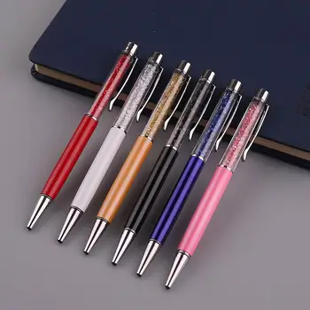 

100 PCS Crystal Pen Diamond Ballpoint Pens Stationery Ballpen Caneta Novelty Gift Zakka Office Material School Supplies