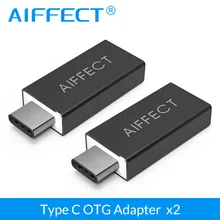 AIFFECT USB-C type C Мужской к USB 3,0 Женский конвертер адаптер OTG функция для Macbook Google Chromebook Oneplus samsung