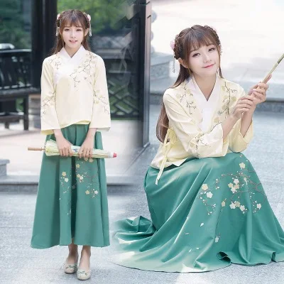 Традиционная китайская одежда Hanfu для женщин китайское платье костюм косплея на