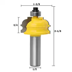 1/2 "хвостовик фрезы Фреза Деревообработка дверь линии Кабинета ножа инструмент угол замок, фрезы, 80x35x35 мм
