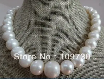 

Jewelry 0011801 CLASSIC 12-14MM SOUTH SEA WHITE PEARL NECKLACE 18INCH 14KGP