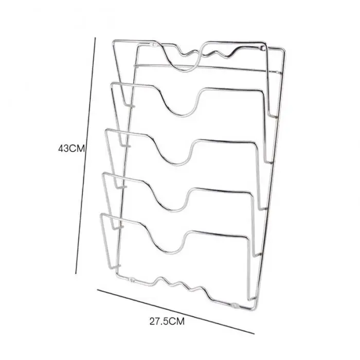 Новая крышка для кастрюли стеллаж монтируемый на стену Крышка для кастрюли Органайзер держатель кухонные аксессуары SF66