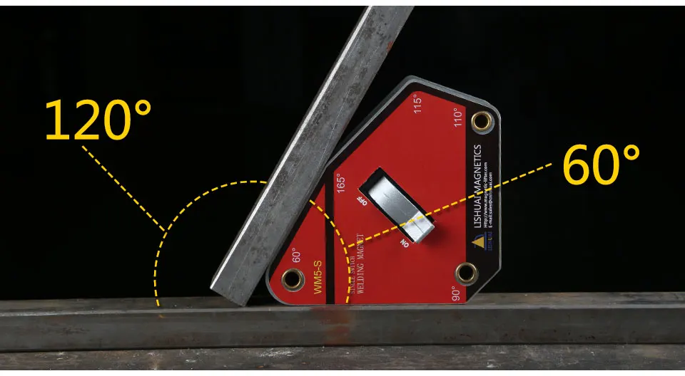 LISHUAI одиночный переключатель мульти-угол Магнитный сварочный держатель/сильный вкл/выкл неодимовый магнит сварочный зажим WM5-S