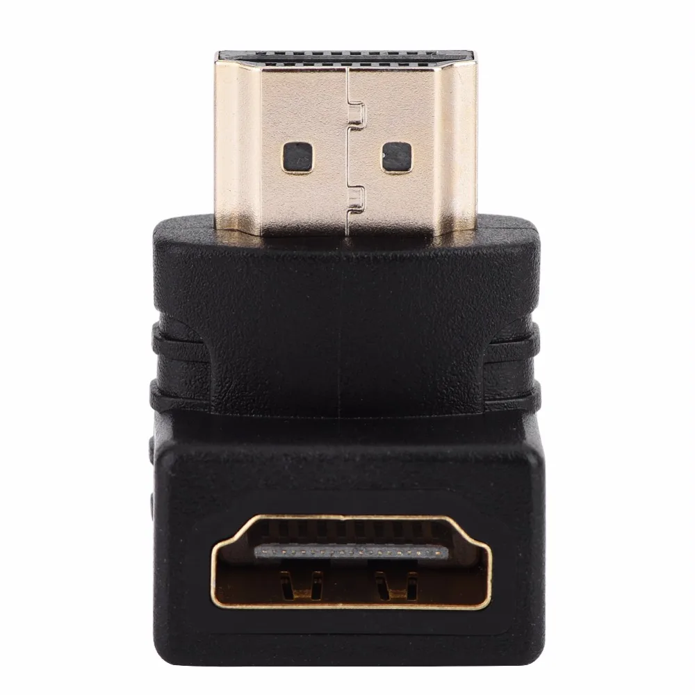 HDMI Cable Adapter Converters 90 Degree Angle HDMI Male to HDMI Female for 1080P HDTV Cable Adaptor Converter Extender