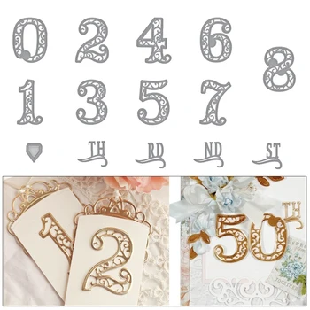 

New Lace Numbers Metal Cutting Dies Stencil for Craft DIY Scrapbooking Photo Album Decorative Embossing Greeting Cards