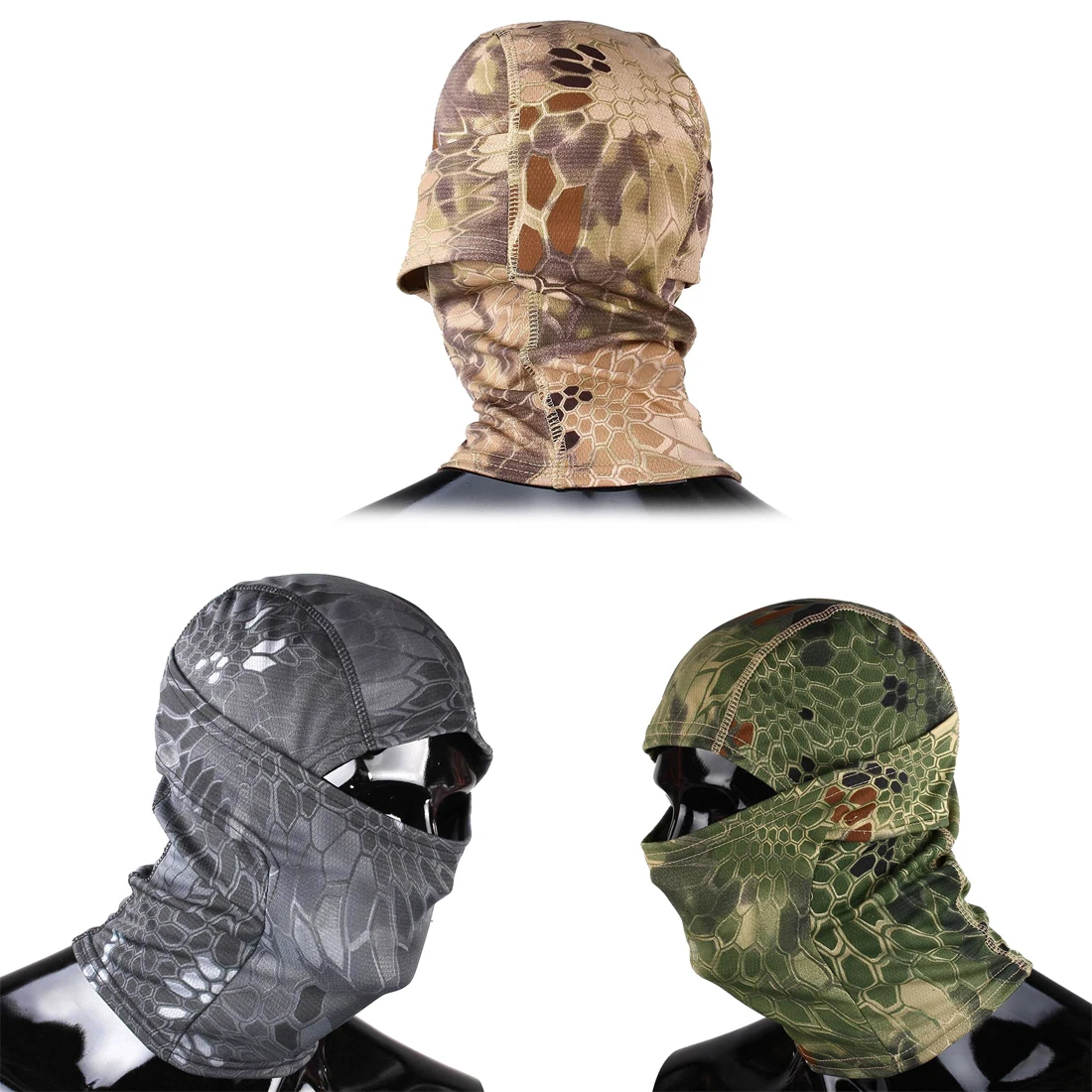 Pro Military Tactical Hunting Camouflage Face Mask Airsoft Ski ...