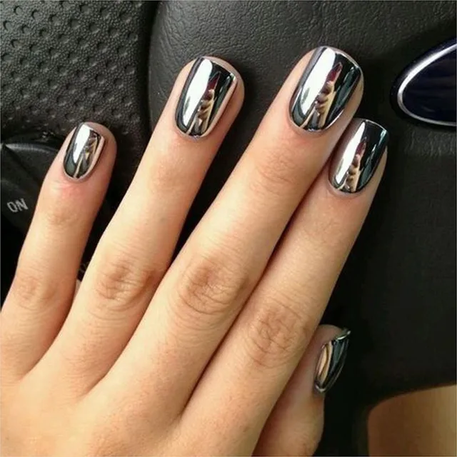 Aliexpress Women Mirror Powder Effect Chrome Nails Pigment Women Mirror Powder Effect Chrome Nails Pigment Gel Polish Diy Paznokcie Ongles Materiel Holographic Nail Glitter