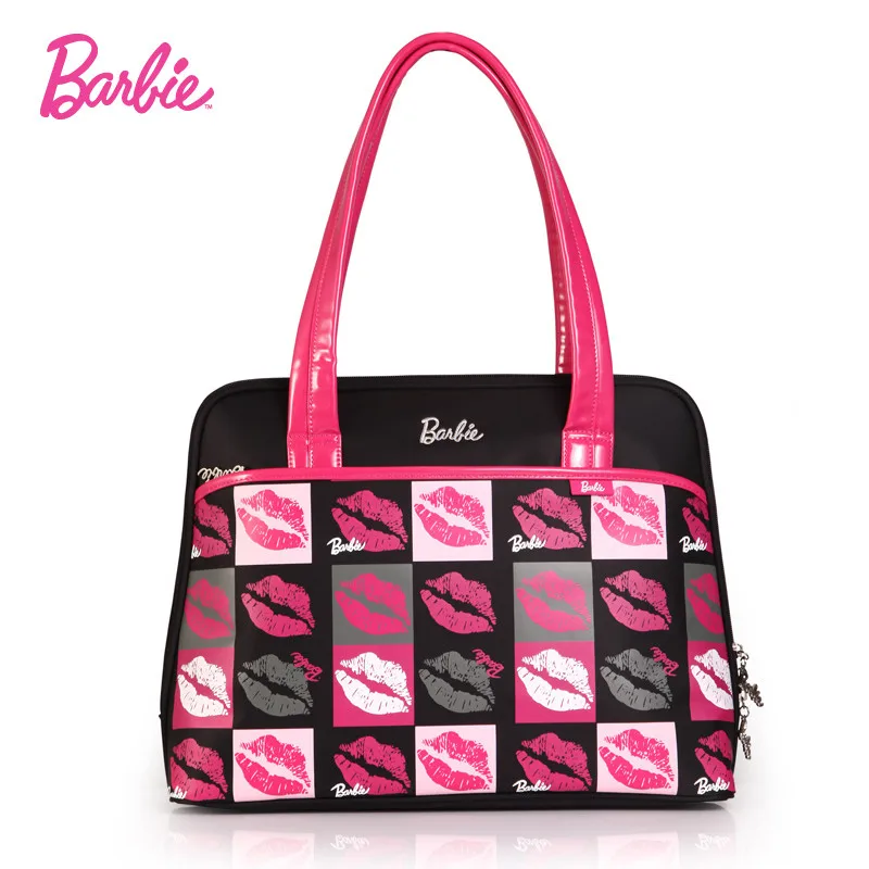 Barbie Модная женская сумка для ноутбука Планшеты чехол для Тетрадь сумка для ноутбука красные губы сетки контрастного цвета сумка женщины