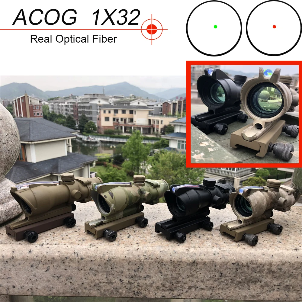 Trijicon T eagle ACOG 1x32 Optical Rifle Scopes Spotting red dot M416