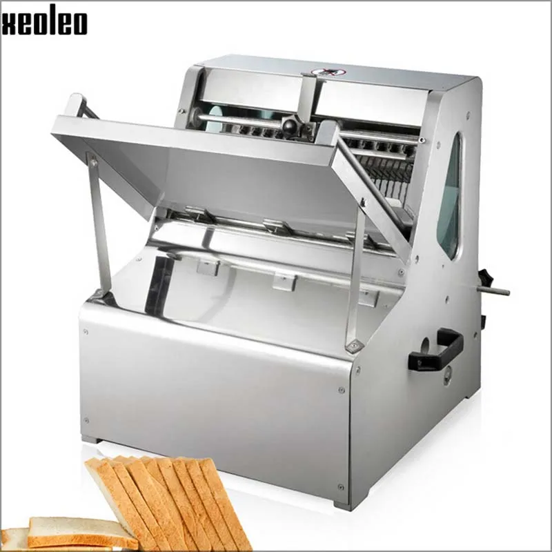 XOELEO Eectric Хлеборезка Commerica хлеб сэндвич срез хлеб машина резца 8/12/15/20 мм толщина 31 шт./время