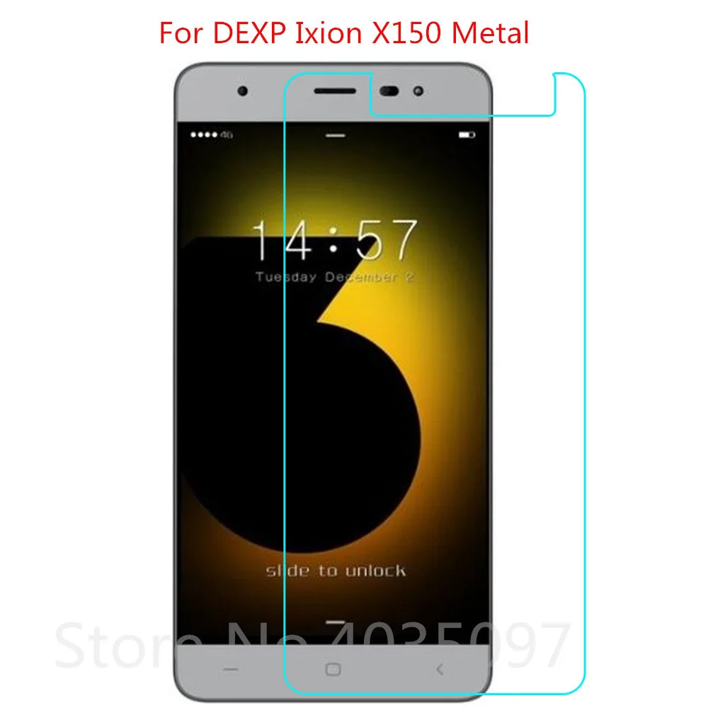 Закаленное стекло для DEXP Ixion X150 металлическое на телефон Защитная пленка
